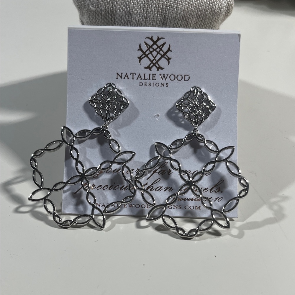 Silver Earrings Natalie Wood Design